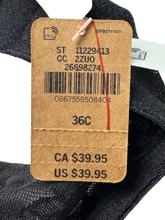 NWT Victoria's Secret PINK Wear Everywhere Push-Up Bra • 36C • Black Lace - Picture 4 of 5